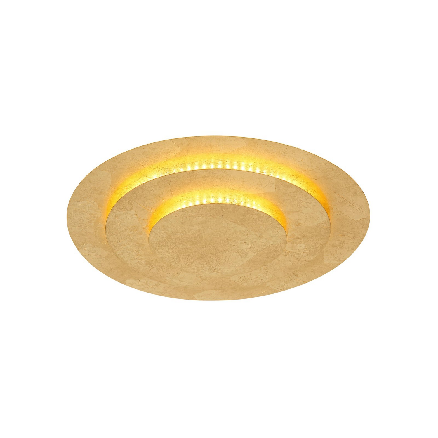 Heda Led Deckenleuchte Lampe Hauptbeleuchtung Goldfarben Metall 35 Cm Rund B-Ware - 9007371446537