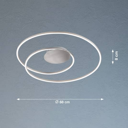 B-Ware Fischer & Honsel Led Deckenlampe Holy Deckenleuchte Lampe Led Leuchte ø 68cm - 4003694212793