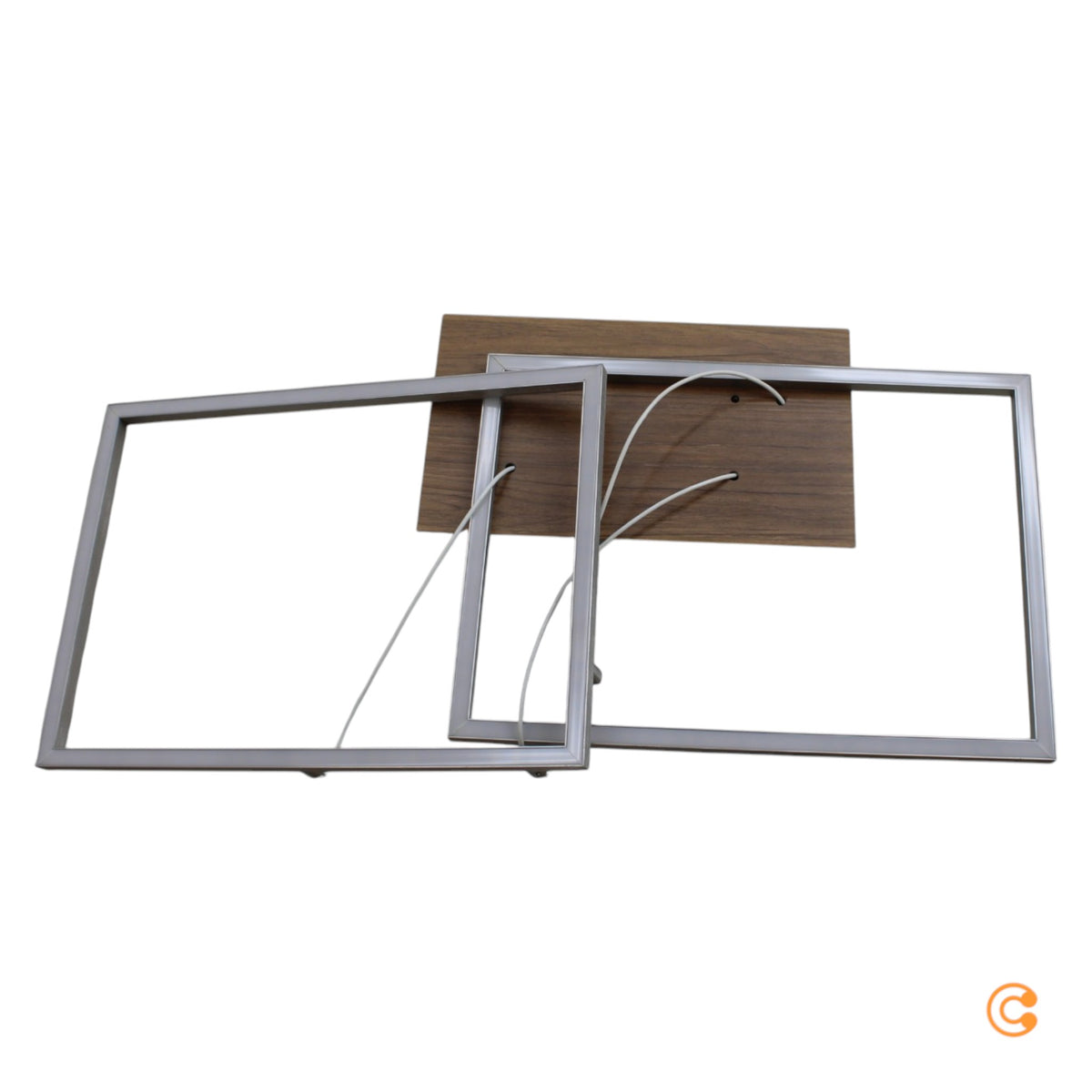 JUST LIGHT Deckenleuchte Iven LED Lampe dimmbar Fernbedienung stahl holz - 4043689971229