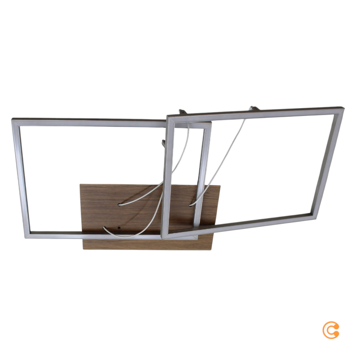 JUST LIGHT Deckenleuchte Iven LED Lampe dimmbar Fernbedienung stahl holz - 4043689971229