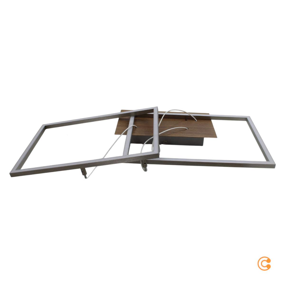 JUST LIGHT Deckenleuchte Iven LED Lampe dimmbar Fernbedienung stahl holz - 4043689971229