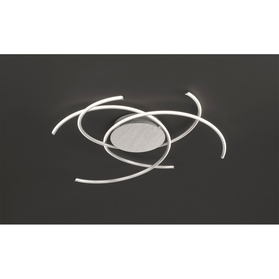 WOFI LED Deckenlampe JULS Deckenlampe Lampe LED 1-flammig 71 cm alufarbig - 4003474347004