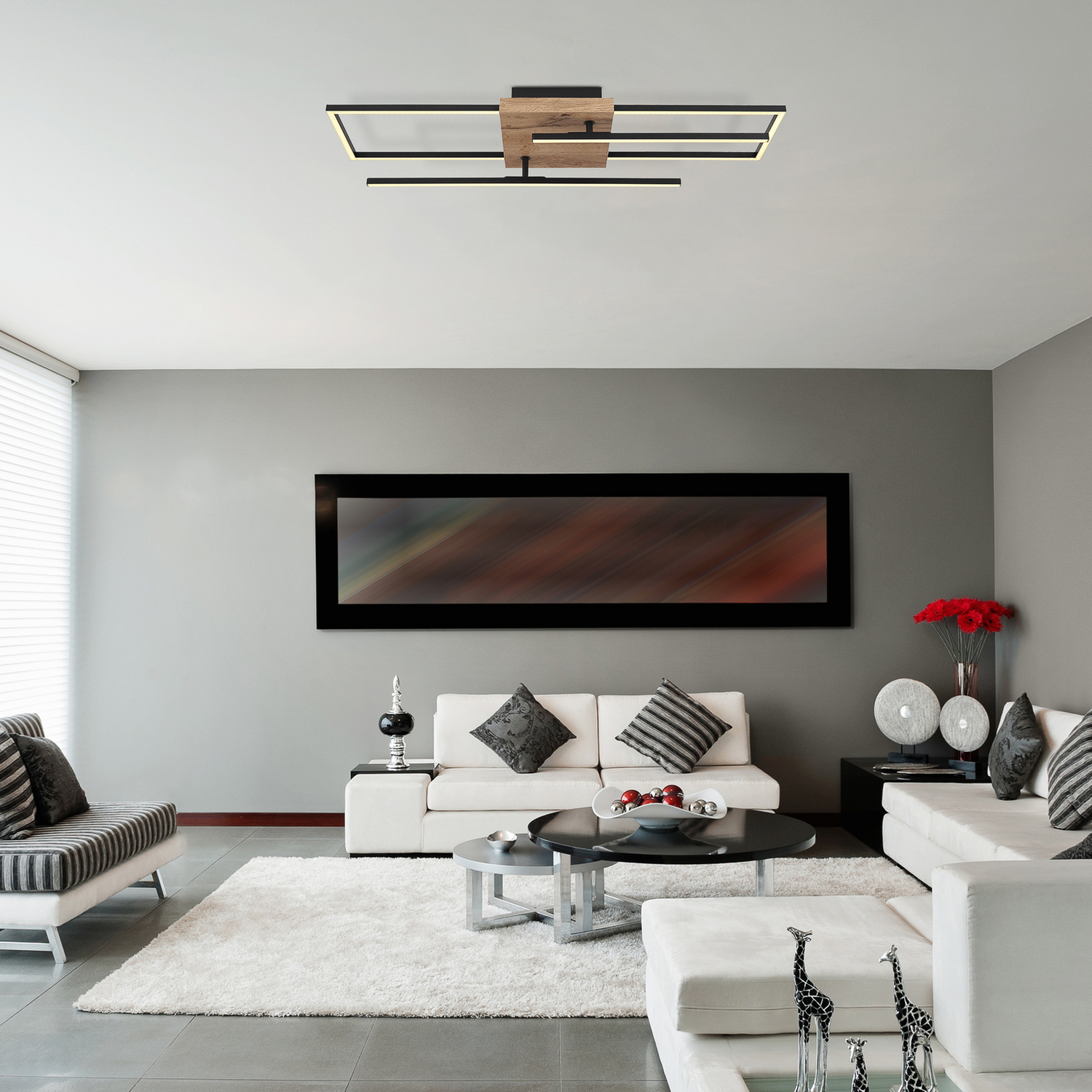 B-Ware Globo Led Deckenleuchte Deckenlampe Lampe Leuchte Hängelampe Kendra Länge 80 Cm - 9007371430604