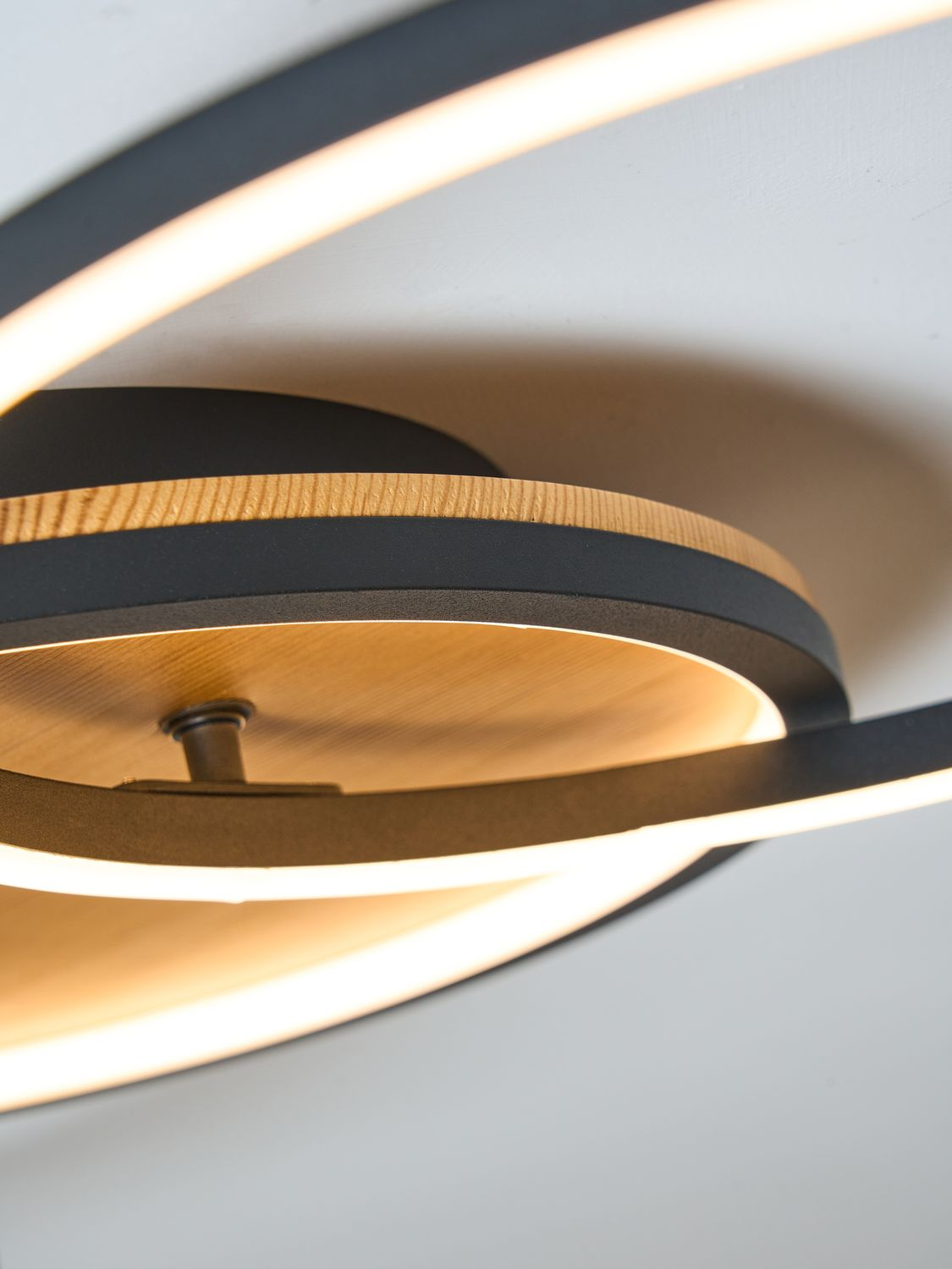 B-Ware Eco Light Led Deckenleuchte Kiru Pinie Länge 87,4 Cm Holz Deckenleuchte Lampe - 4250294321190