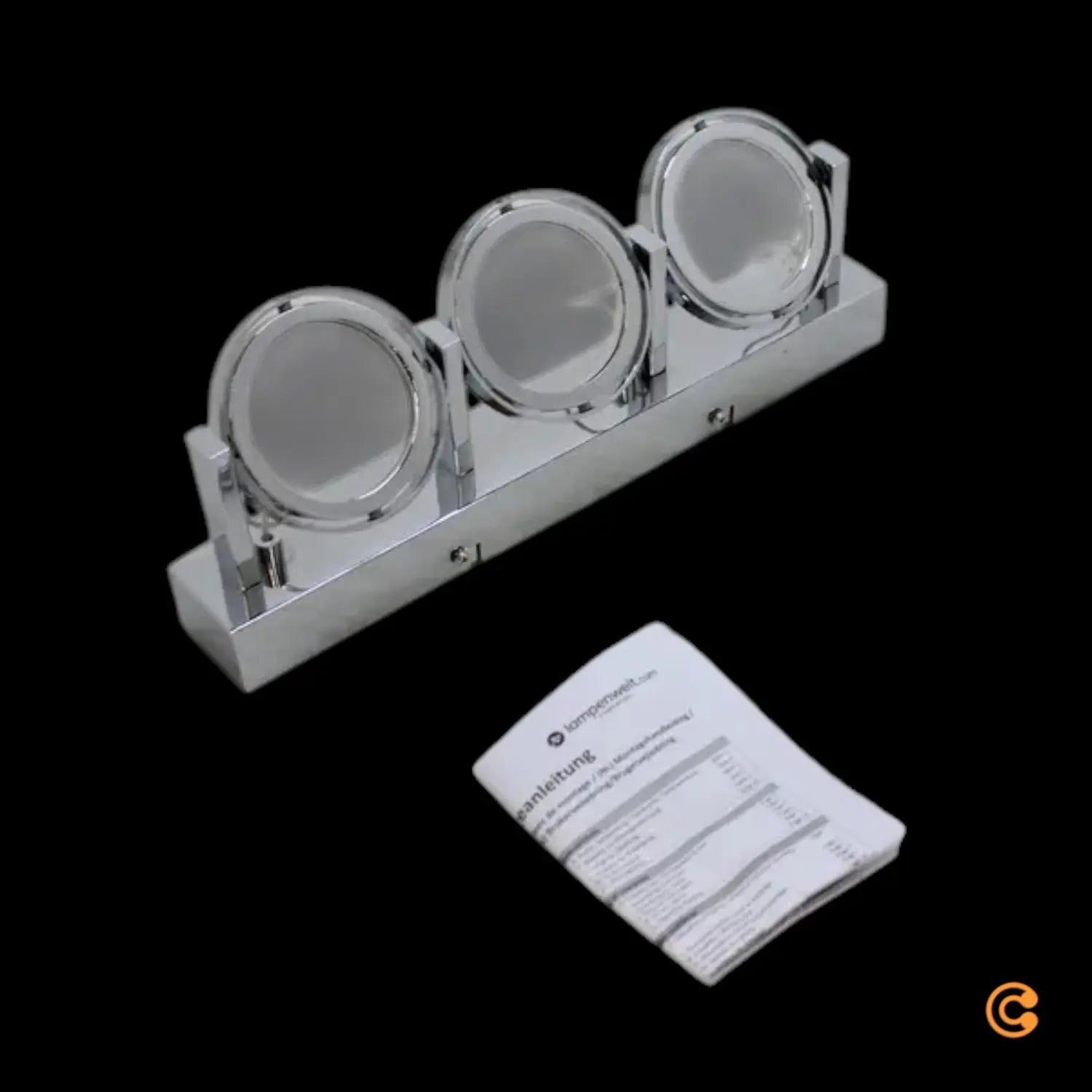 B-Ware Lionel Deckenleuchte Wandleuchte Led Leuchte Chrom 3 Flammig Beleuchtung - 4251096534948