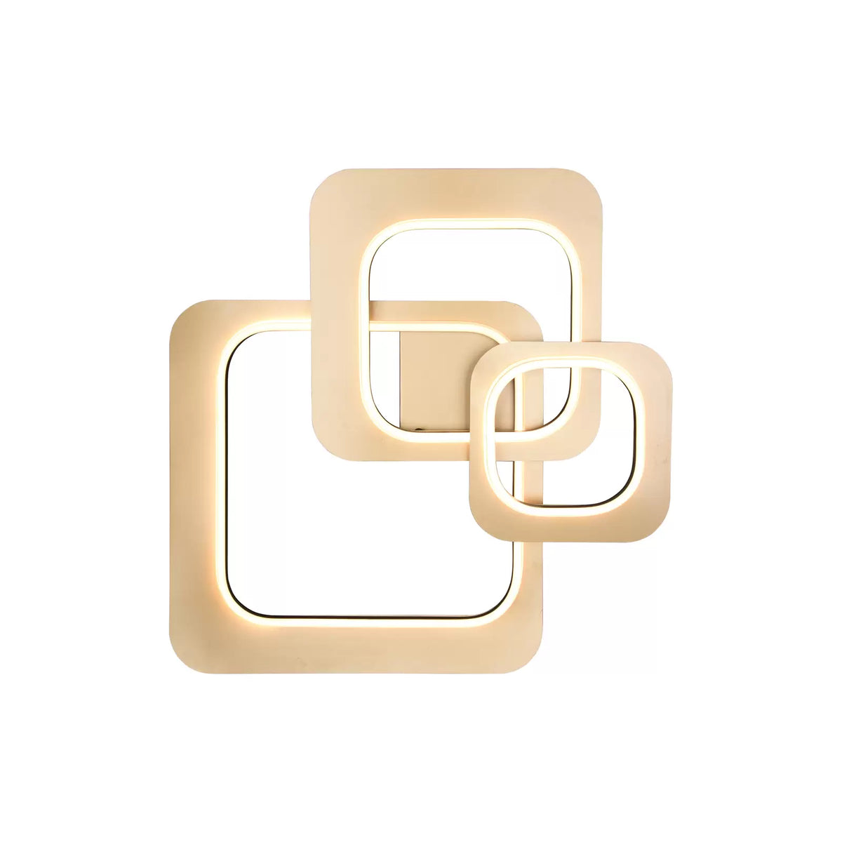 Trio Lighting Deckenleuchte Deckenlampe LED Lugo gold schwarz Beleuchtung Metall - 4017807542998