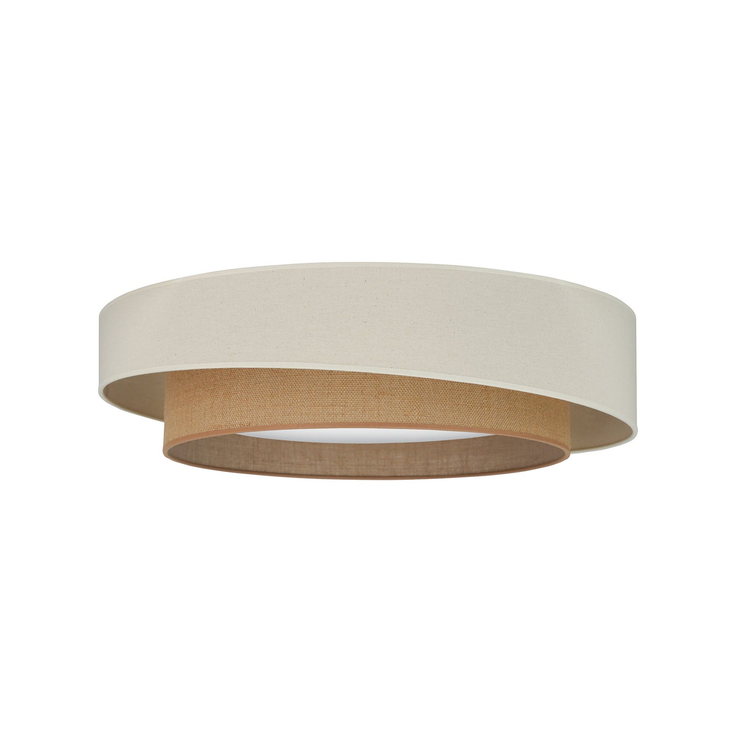 B-Ware Duolla Led Deckenleuchte Luneta S Fernbedienung Jute Beige Braun ø 60 Cm - 5905317606424
