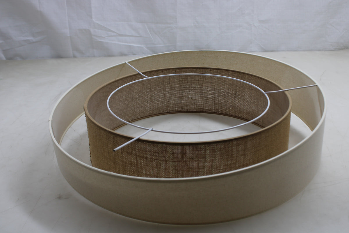 Duolla LED-Deckenleuchte Luneta S Fernbedienung Jute beige braun Ø 60 cm - 5905317606424