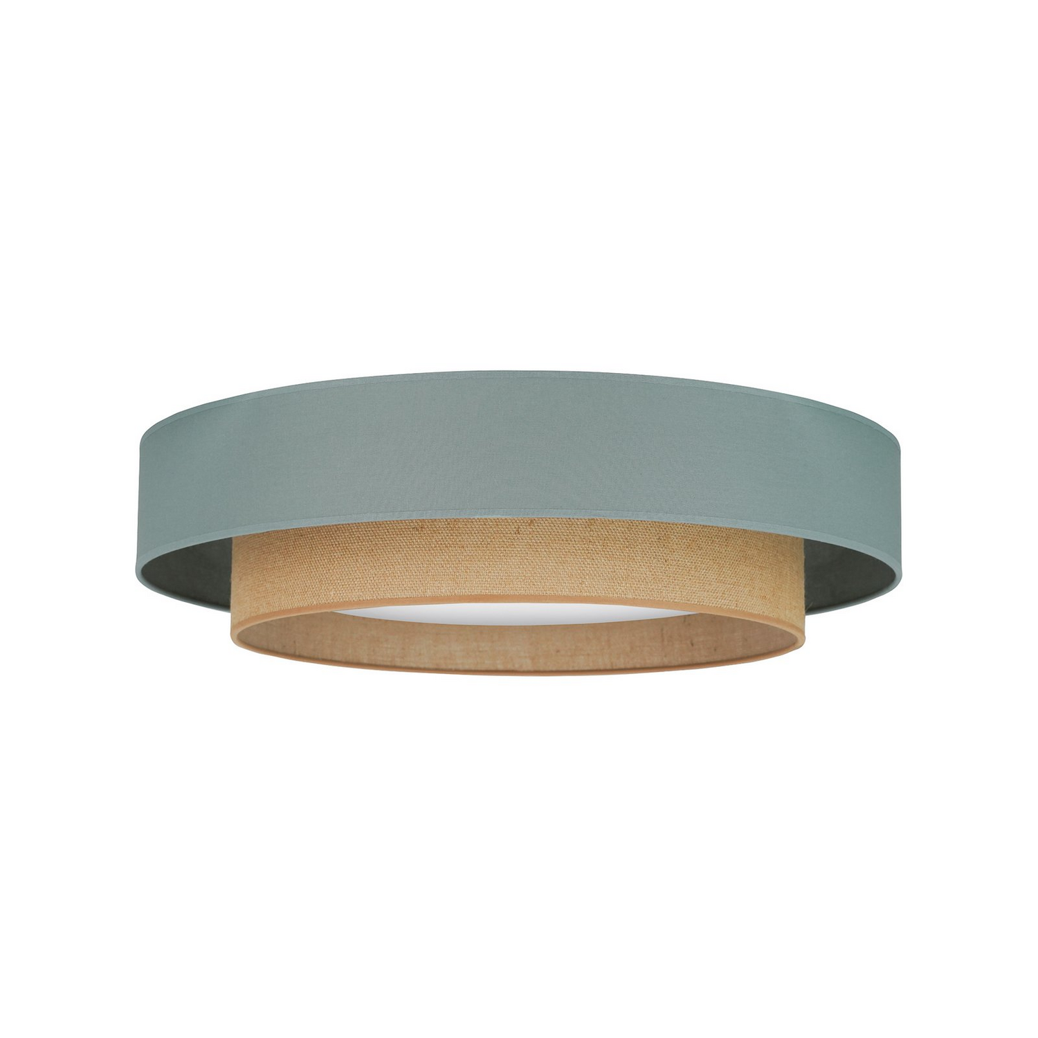 B-Ware Duolla Led Deckenleuchte Luneta Deckenlampe Salbei/Jute ø60cm 3 Step Dim La927 - 5905317606356