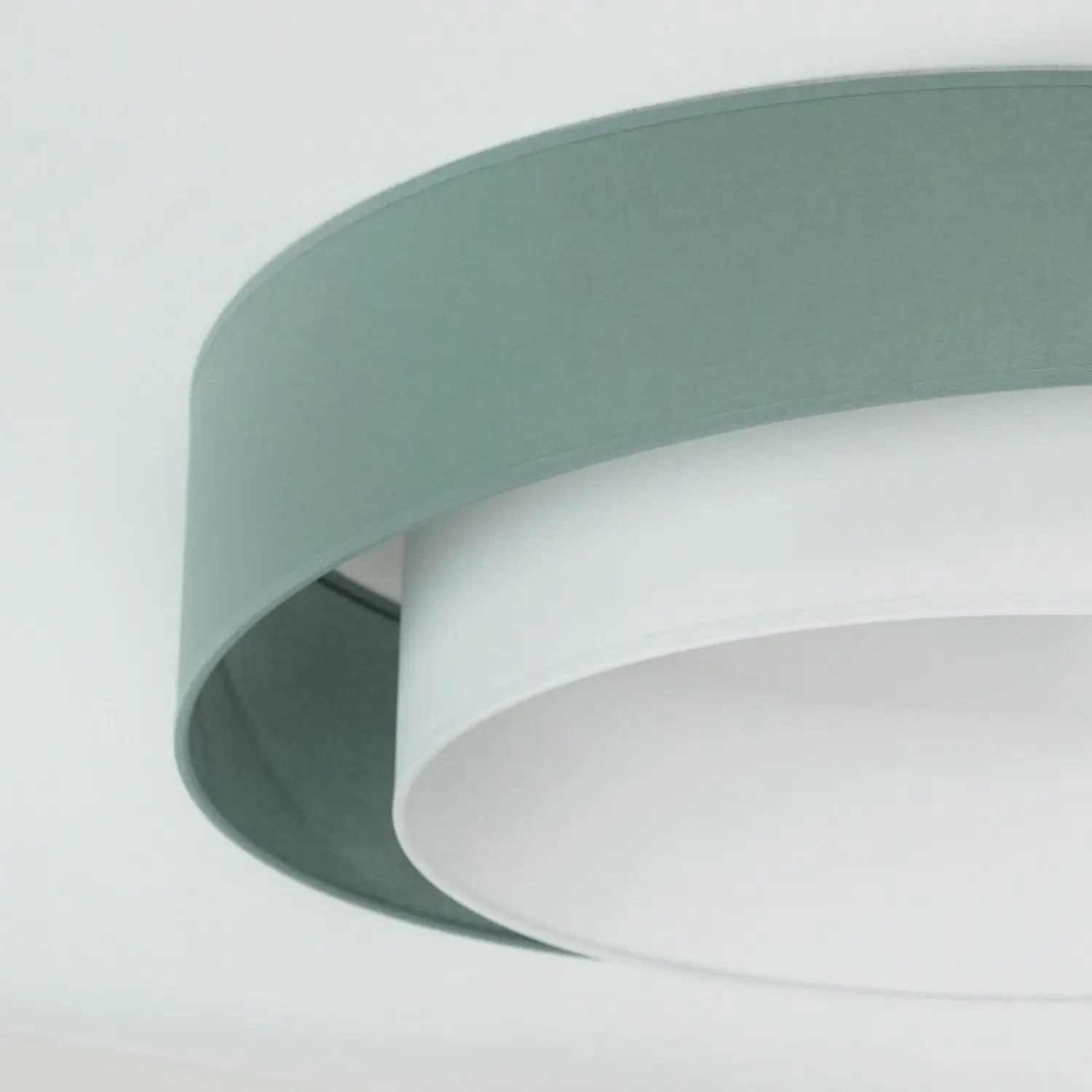B-Ware Luneta Deckenleuchte Lampe Led Textil Grün Weiß Fernbedienung Dimmbar 60 Cm62 - 5905317606431