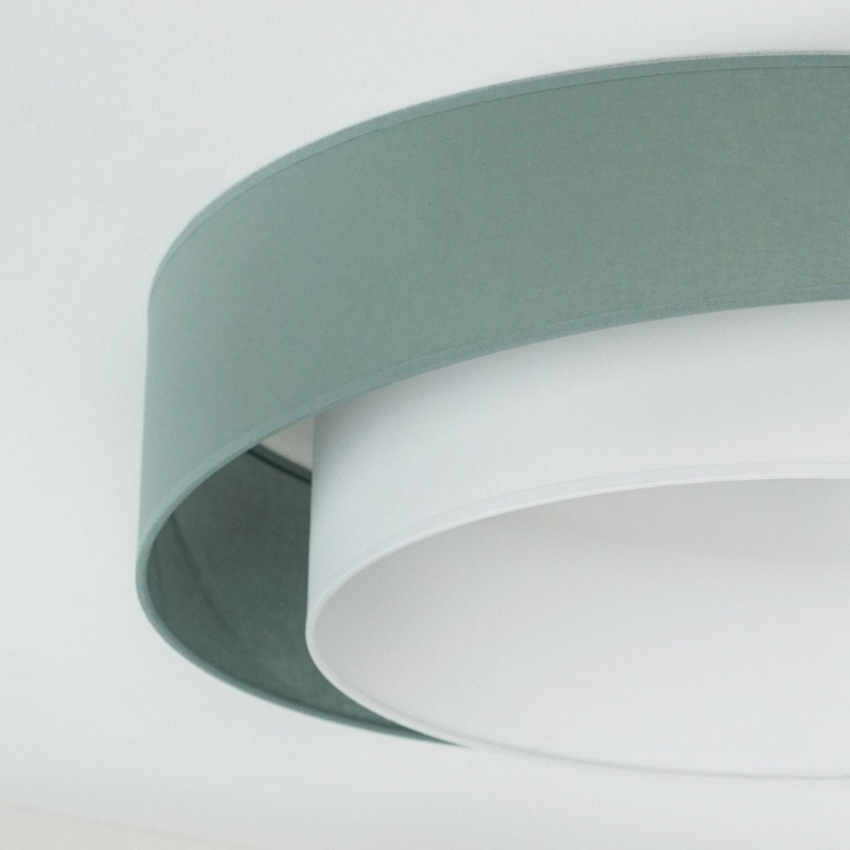 Luneta Deckenleuchte Lampe LED Textil grün weiß Fernbedienung dimmbar 60 cm62 - 5905317606431