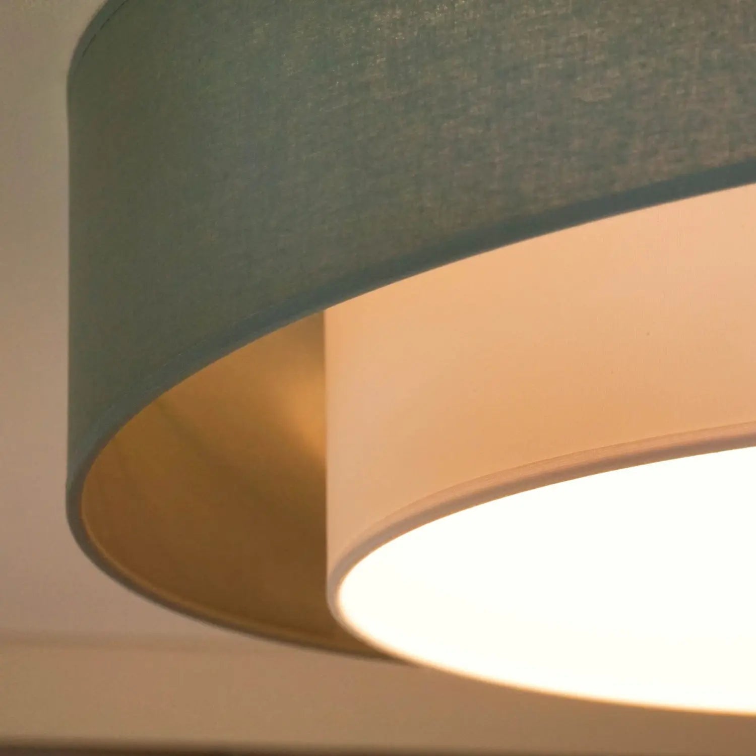B-Ware Luneta Deckenleuchte Lampe Led Textil Grün Weiß Fernbedienung Dimmbar 60 Cm62 - 5905317606431
