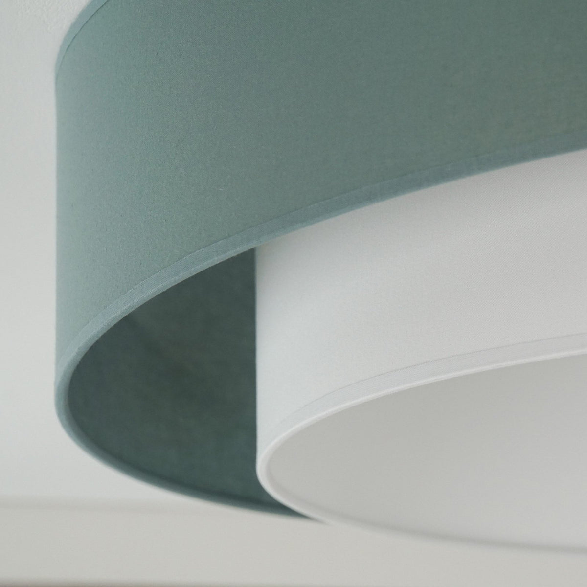 Luneta Deckenleuchte Lampe LED Textil grün weiß Fernbedienung dimmbar 60 cm62 - 5905317606431