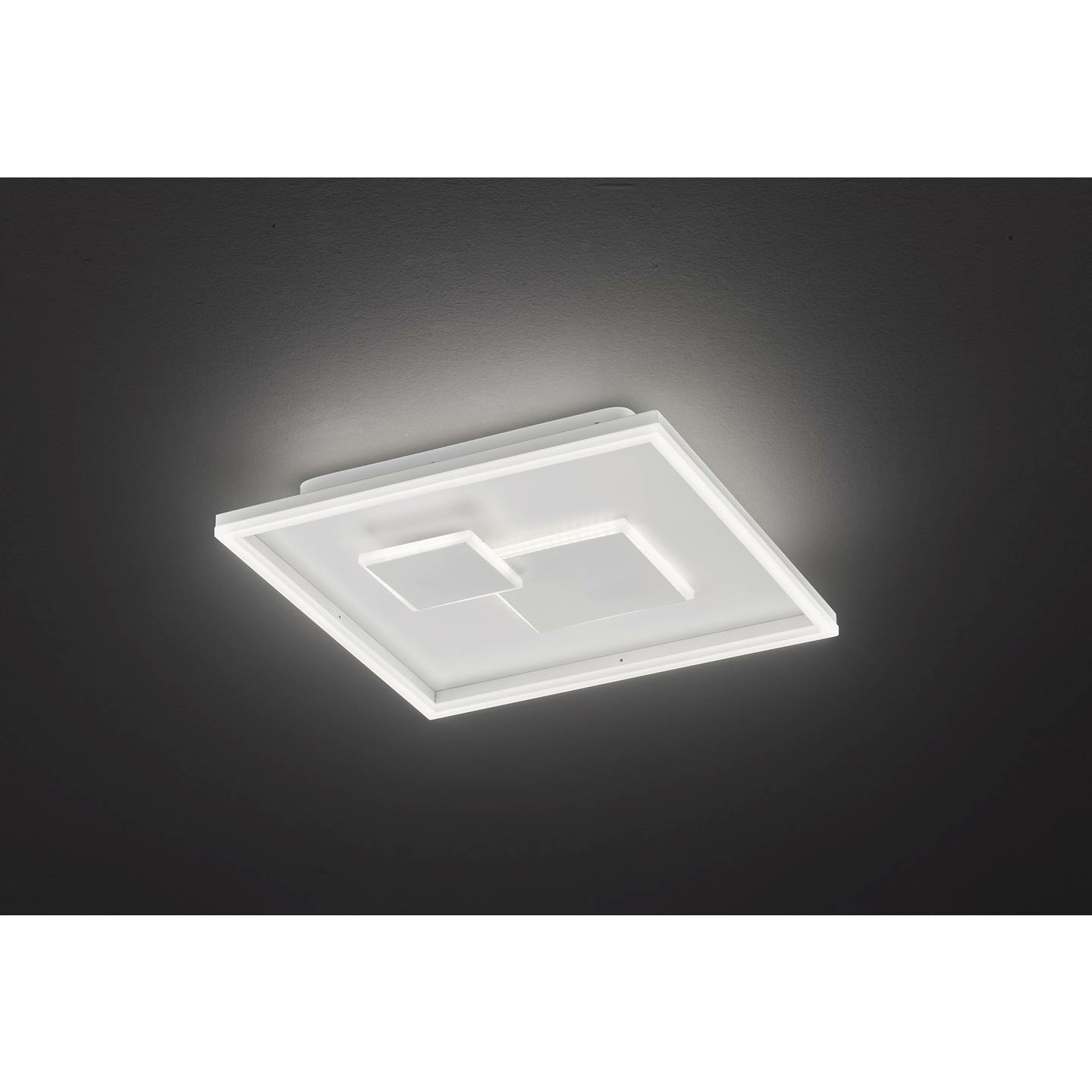 B-Ware Wofi Nadra Deckenlampe Deckenlampe Lampe Leuchte Decke Dimmbar Weiß 27 W Eckig - 4003474389080