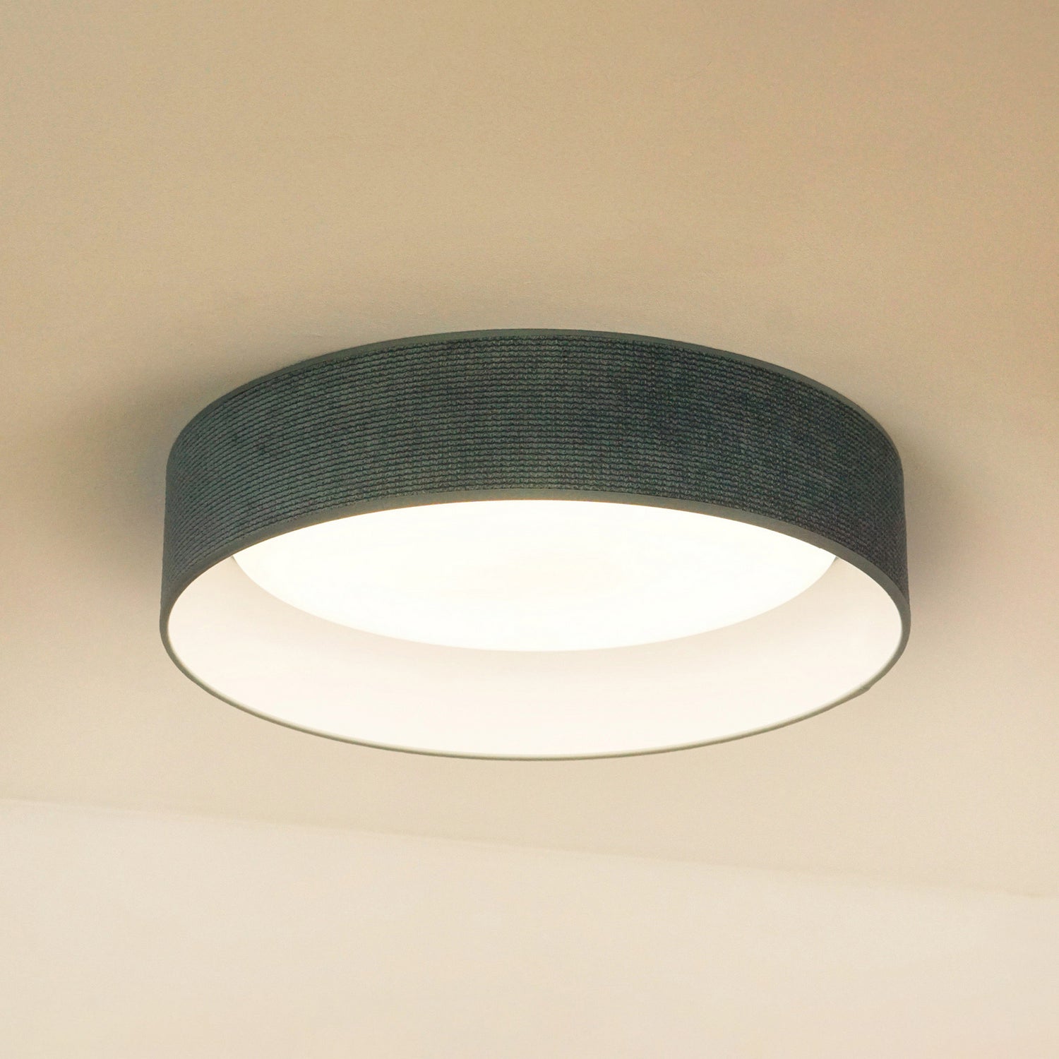 B-Ware Duolla Led Deckenleuchte Plafond Lampe Mintgrün Stoff ø 45 Cm 3 Step806 - 5905317606509