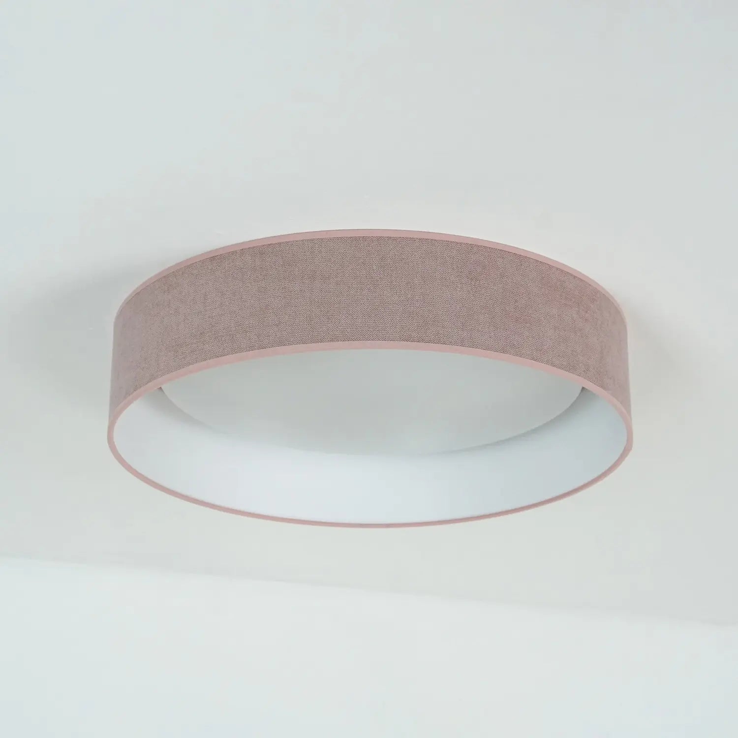 B-Ware Duolla Led Deckenleuchte Plafond Lampe Rosa Stoff ø 45 Cm 3 Step Dim Leuchte - 5905317606554