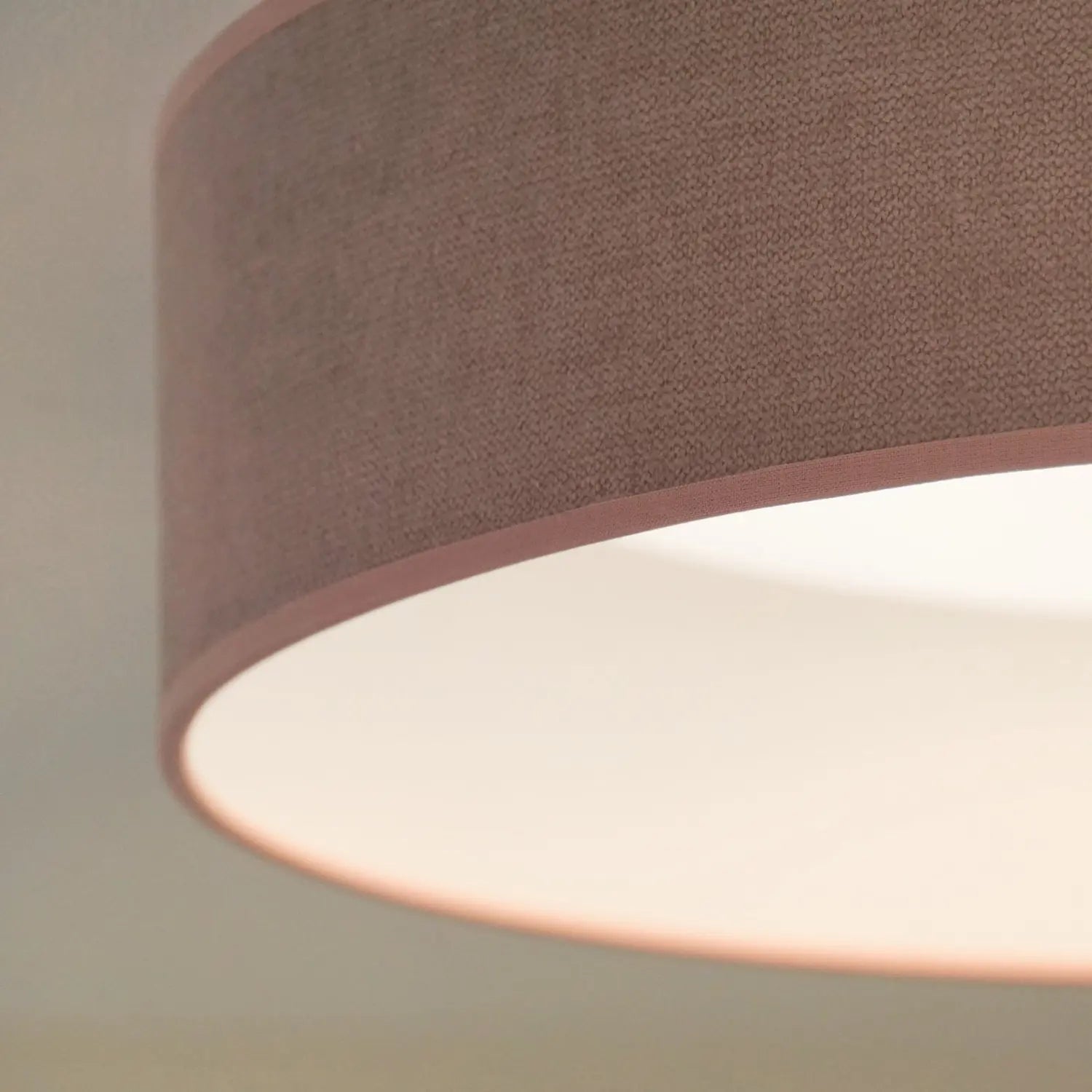 B-Ware Duolla Led Deckenleuchte Plafond Lampe Rosa Stoff ø 45 Cm 3 Step Dim Leuchte - 5905317606554