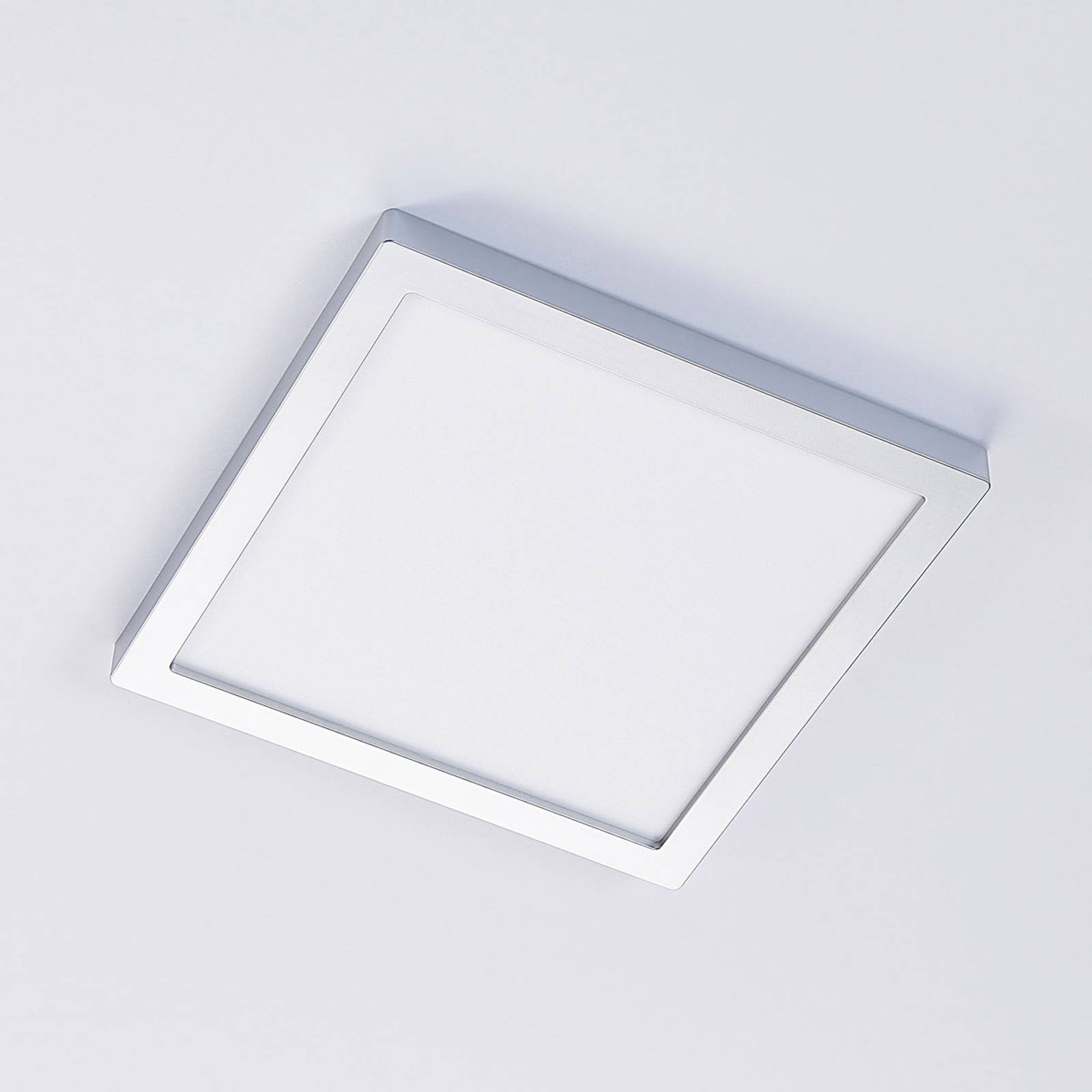 Arcchio Deckenleuchte Lampe LED silber Solvie Leuchte eckig 30 x 30 cm Kunststof - 4251096546057