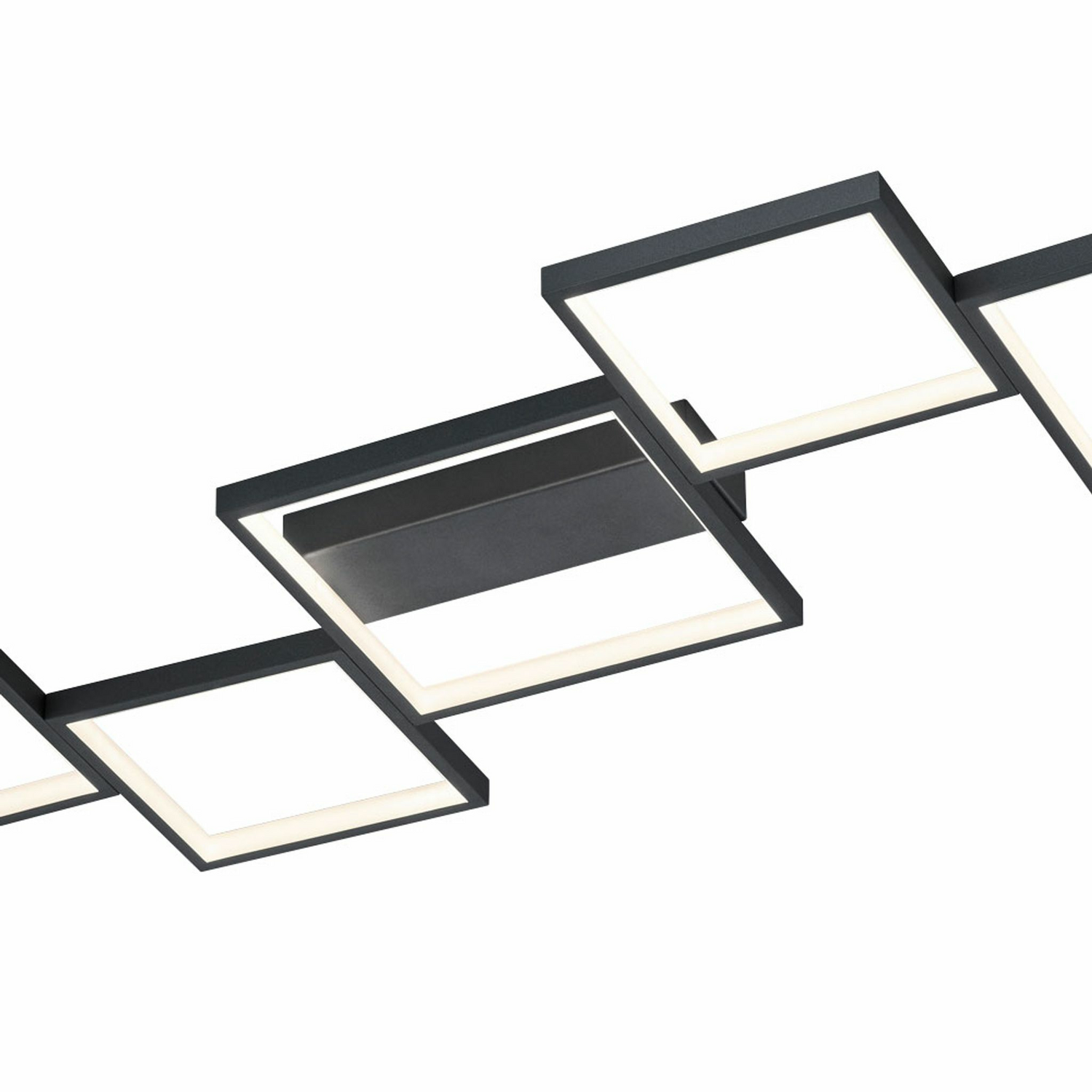 B-Ware Trio Led Deckenlampe Sorrento Deckenlampe Lampe Leuchte Schwarz Matt 120x48 Cm - 4017807448184