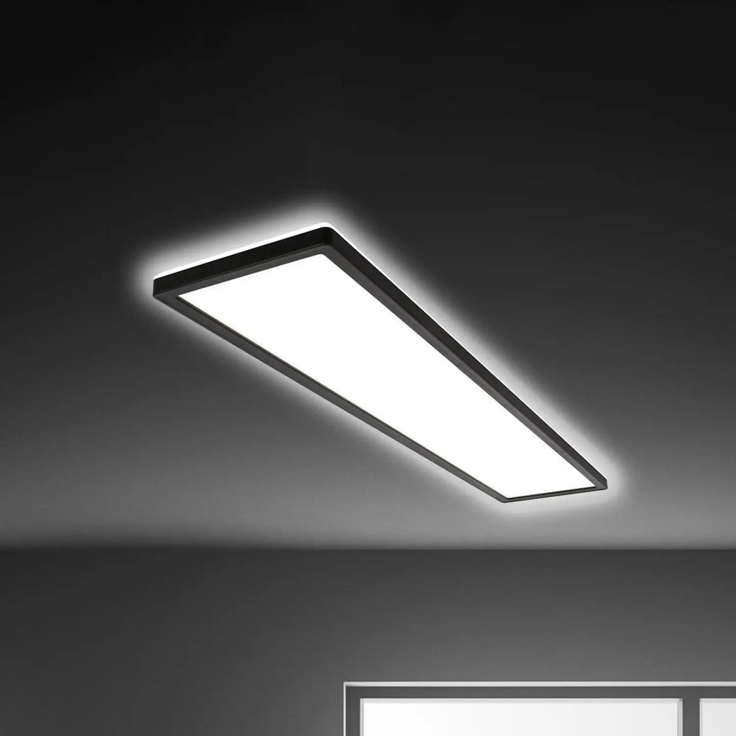 B-Ware Briloner Tava Led Deckenleuchte Lampe Schwarz Kunststoff 98 Cm Backlight 4000 K - 4002707460275