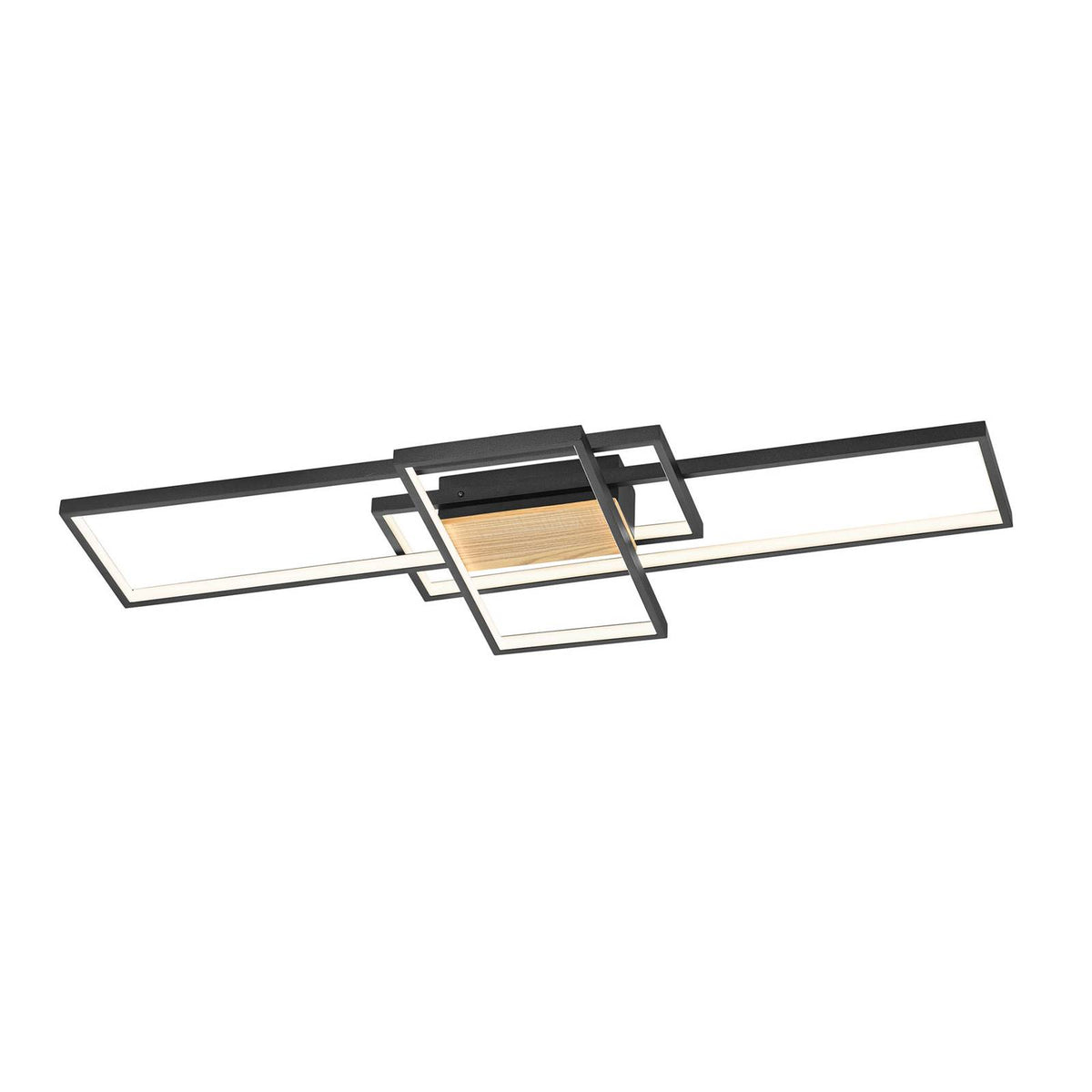 Trio Lighting LED-Deckenlampe Tucson Deckenlampe Lampe Holzelement 35W schwarz - 4017807441208