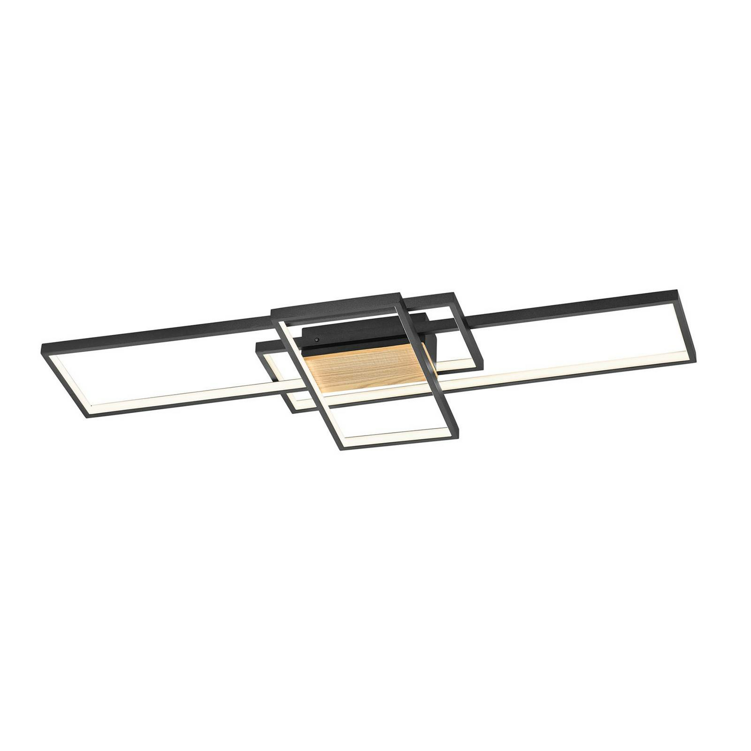 B-Ware Trio Lighting Led Deckenlampe Tucson Deckenlampe Lampe Holzelement 35 W Schwarz - 4017807441208