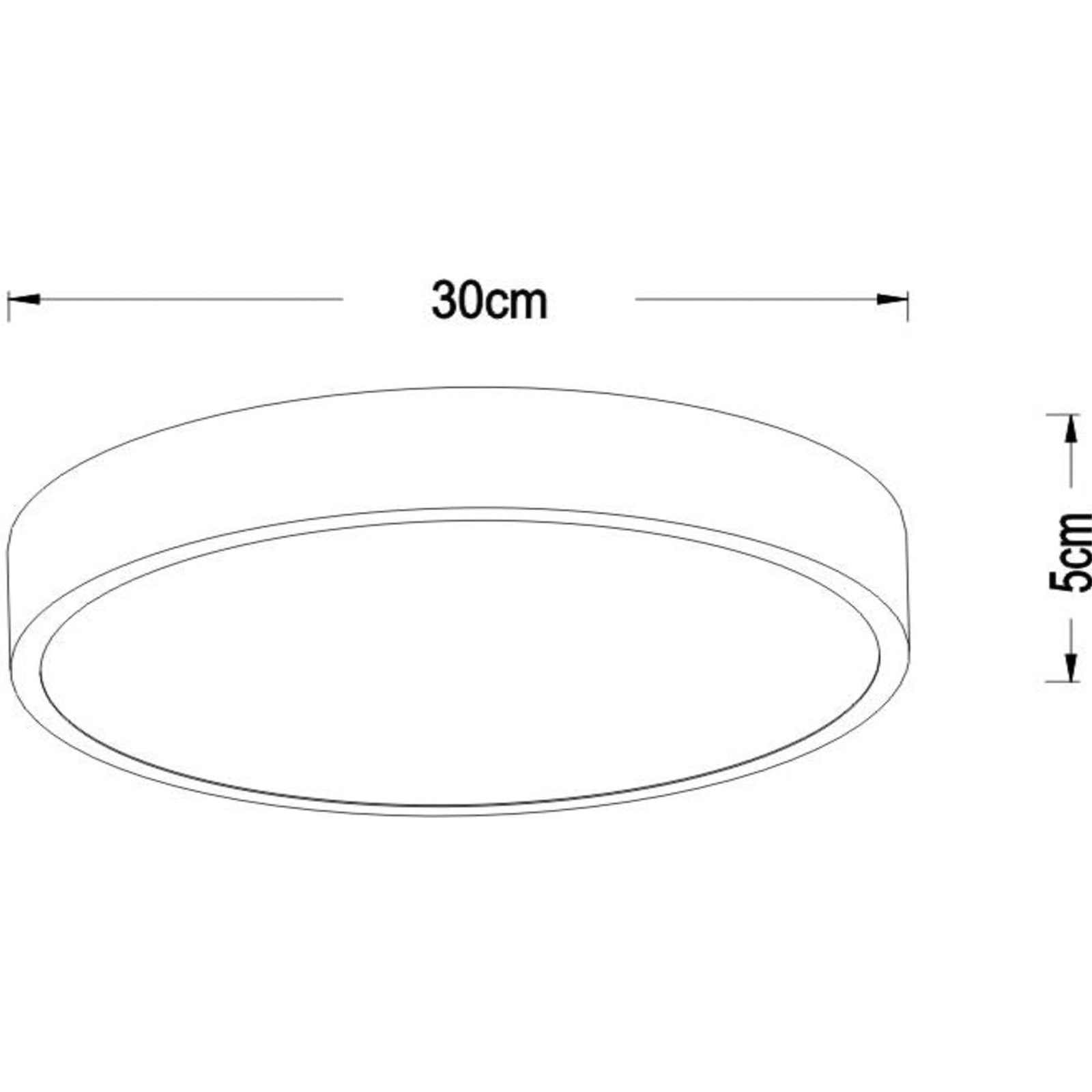Lucide Deckenleuchte Lamp Unar LED gold matt Metall Acryl 30 cm dimmbar - 5411212791863