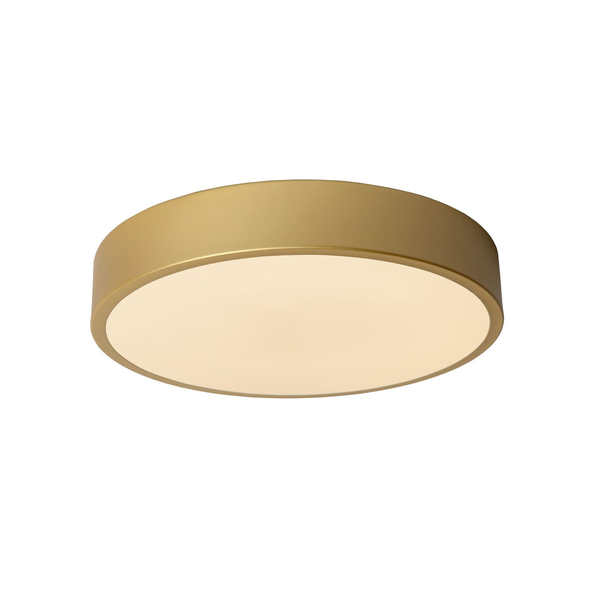 Lucide Deckenleuchte Lamp Unar LED gold matt Metall Acryl 30 cm dimmbar - 5411212791863
