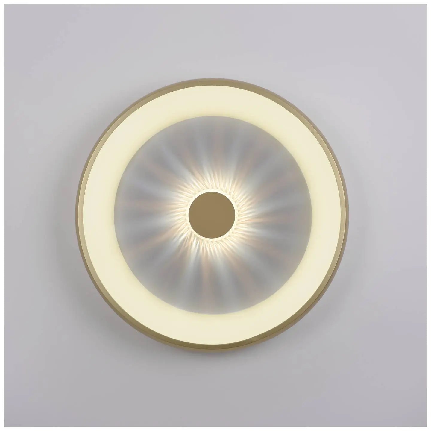 B-Ware Led Deckenleuchte Lampe Vertigo Cct Rund Messing Matt Funkfernbedienung 615 Mm - 4043689995096
