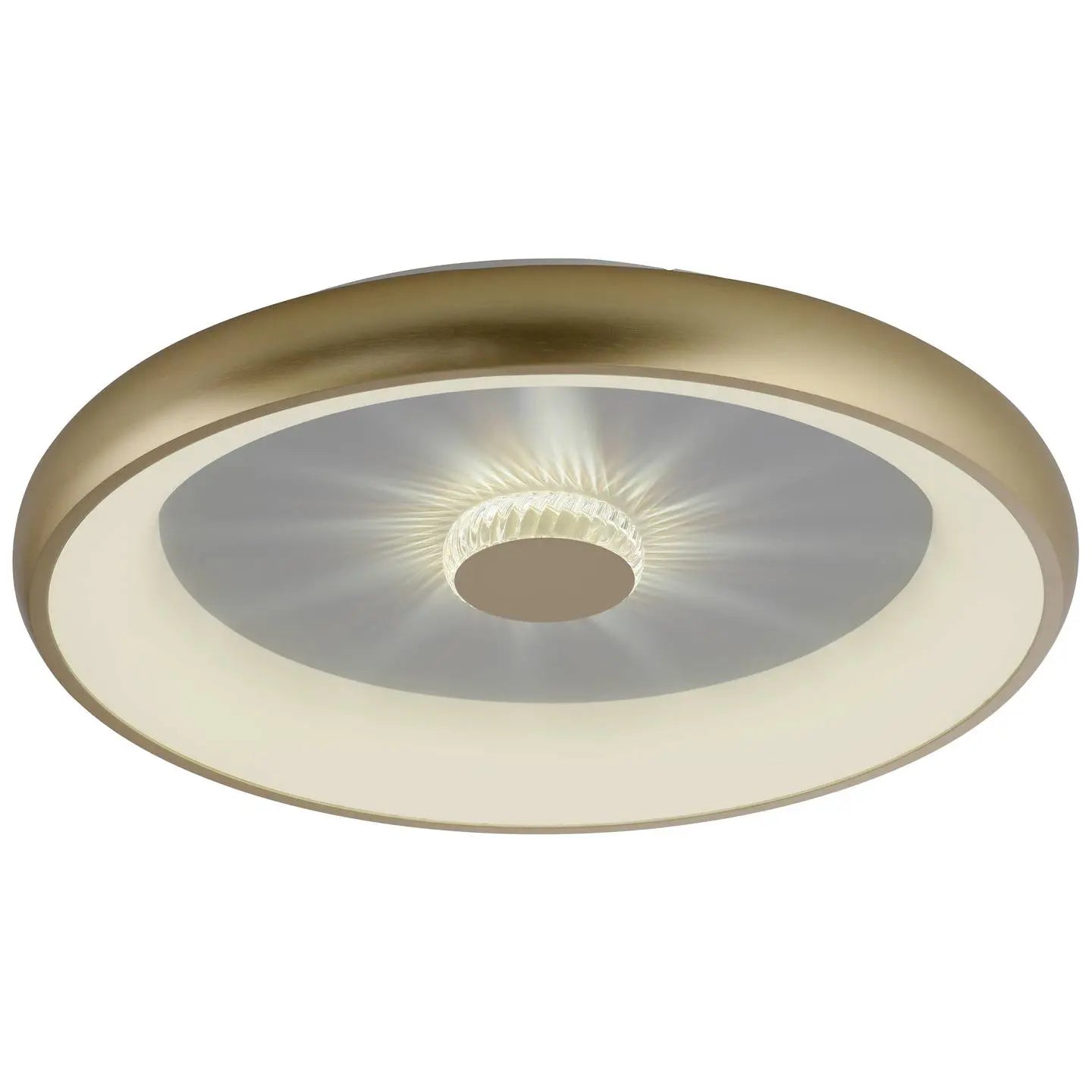 B-Ware Led Deckenleuchte Lampe Vertigo Cct Rund Messing Matt Funkfernbedienung 615 Mm - 4043689995096