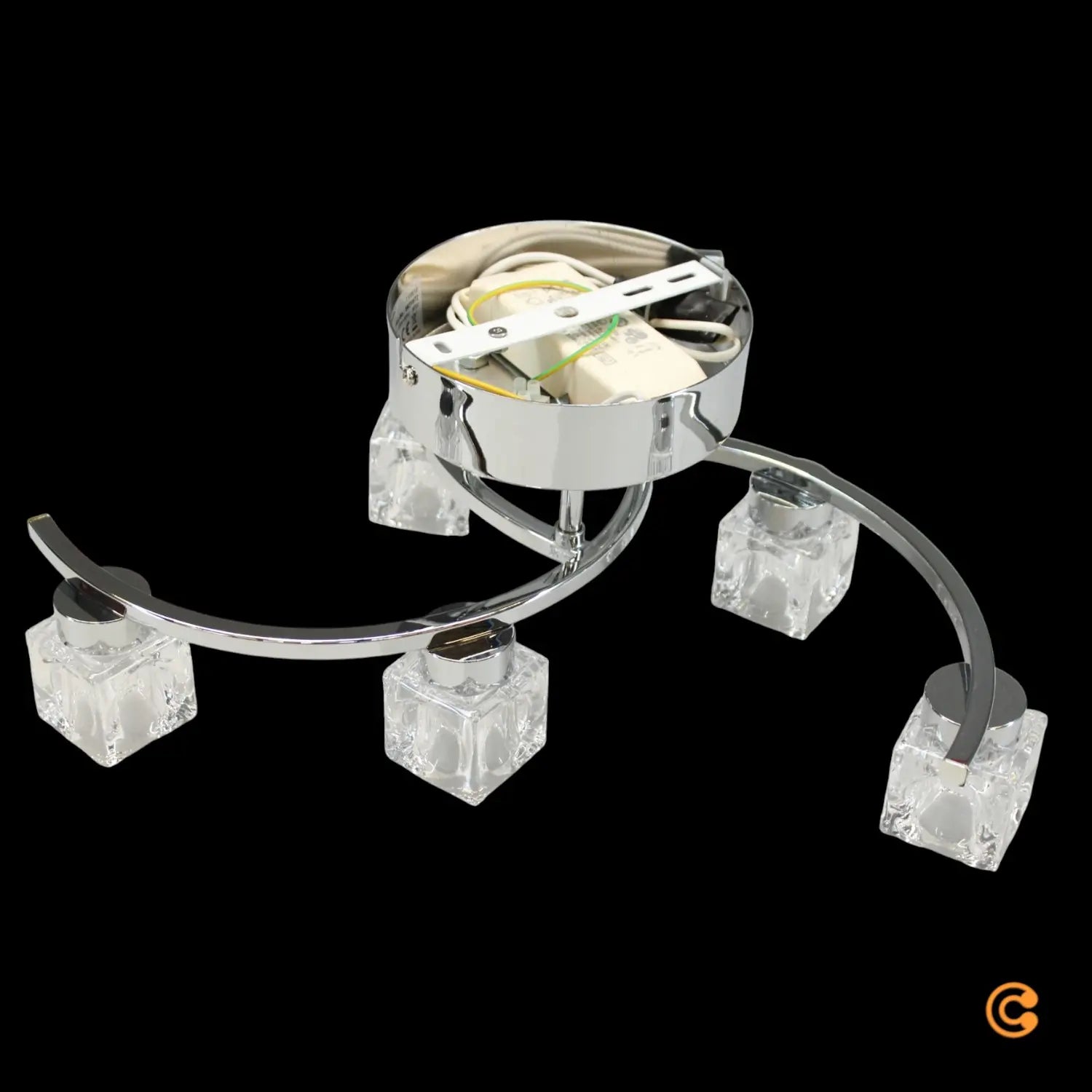 B-Ware Led Deckenleuchte Lampe Yaro Kristallleuchte Wohnzimmer Chrom Dimmbar 6 Flammig - 4251096550184