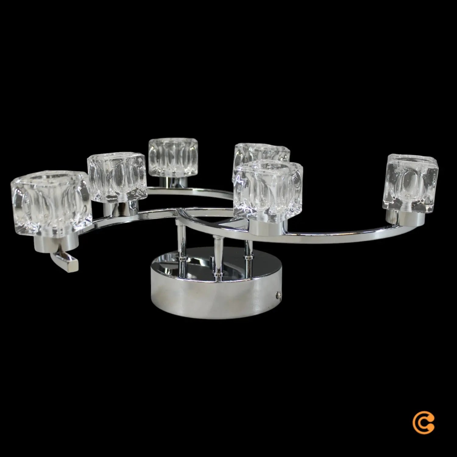 B-Ware Led Deckenleuchte Lampe Yaro Kristallleuchte Wohnzimmer Chrom Dimmbar 6 Flammig - 4251096550184