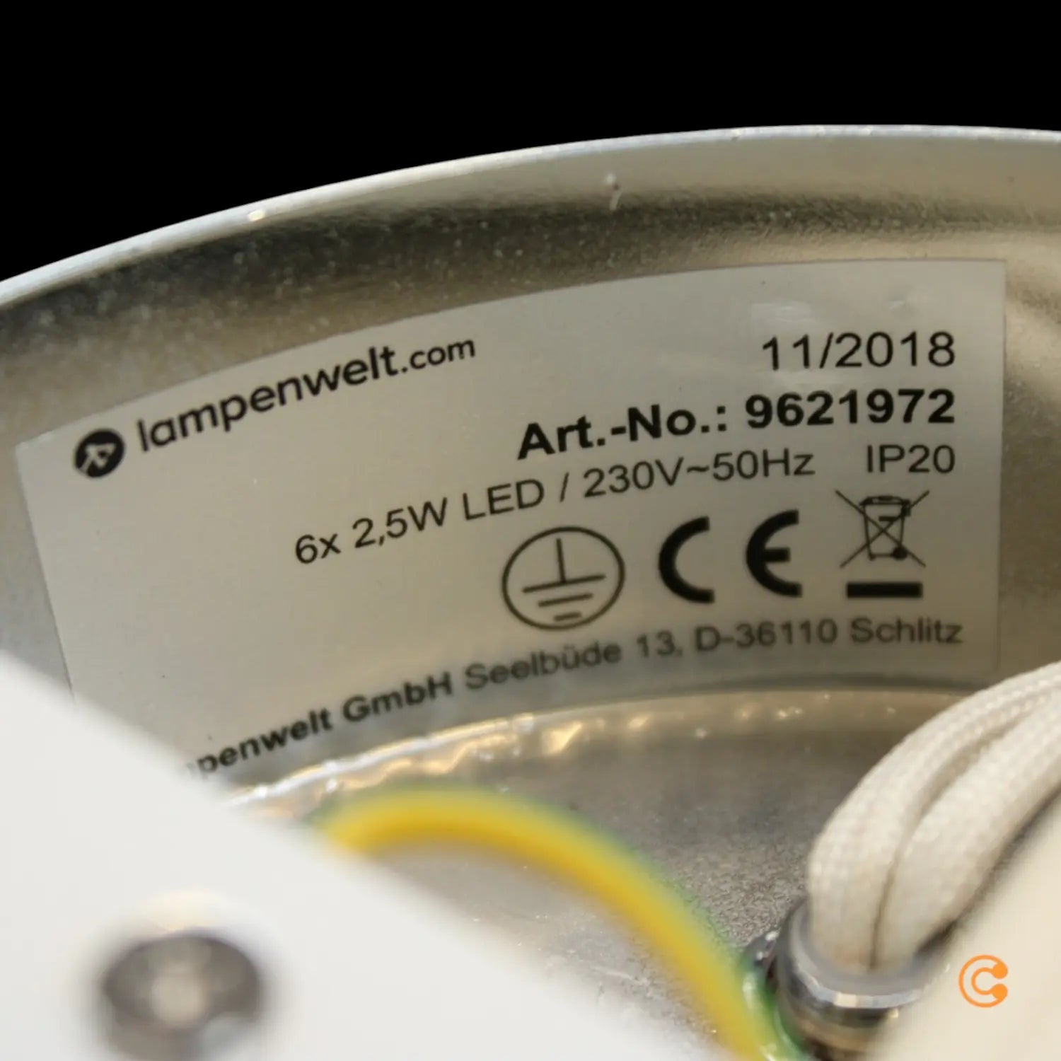 B-Ware Led Deckenleuchte Lampe Yaro Kristallleuchte Wohnzimmer Chrom Dimmbar 6 Flammig - 4251096550184