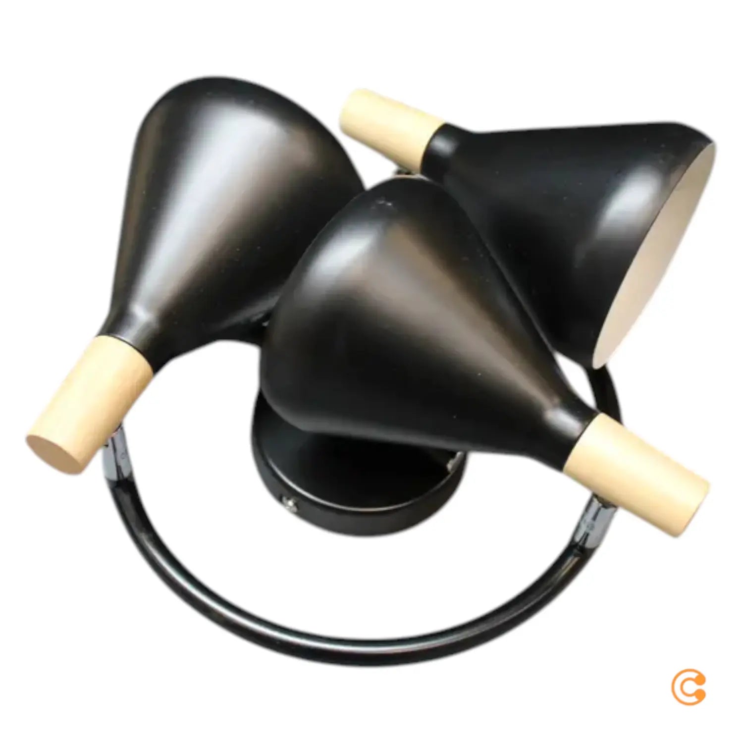 B-Ware Deckenleuchte Lampe Deckenlampe Arina Led Schwarz Holz Rund Siehe Text/Foto - 4251096547016