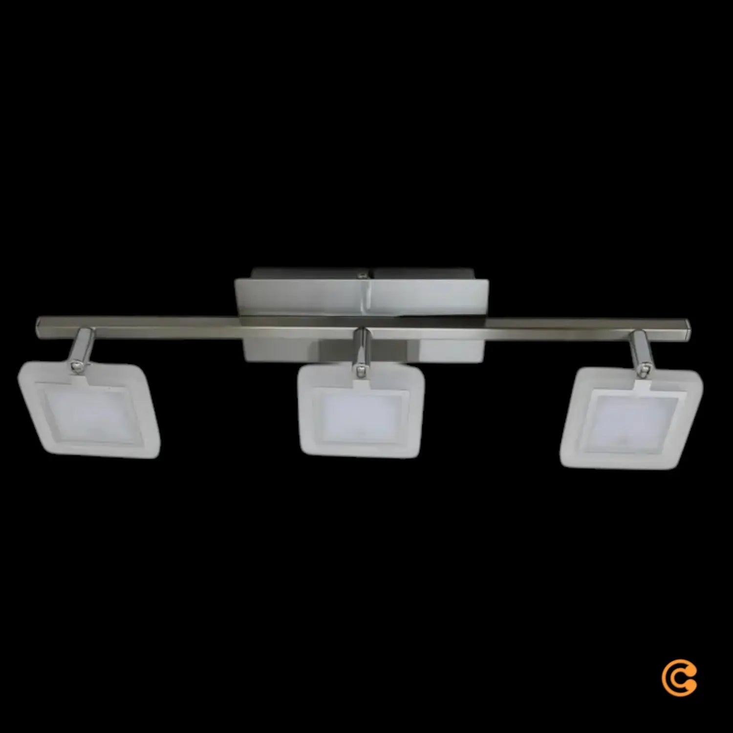 B-Ware Evelina Deckenstrahler Wandlampe Led Leuchte Badezimmer Flur Glas Satin Nickel - 4251096555165
