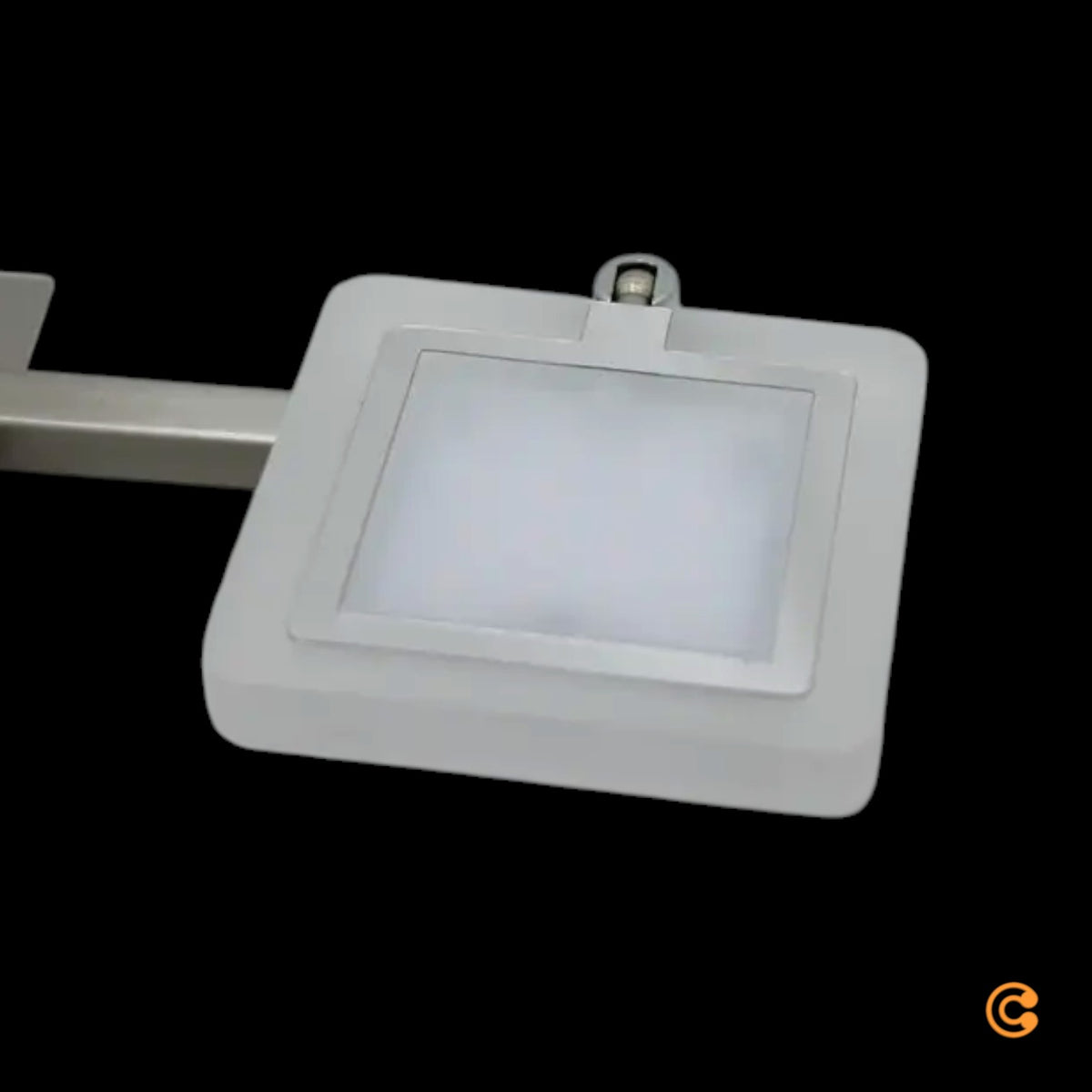 Evelina Deckenstrahler Wandlampe LED Leuchte Badezimmer Flur Glas Satin Nickel - 4251096555165