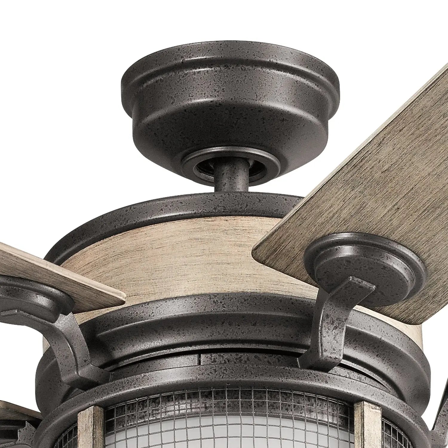 B-Ware Kichler Deckenventilator Ventilator Led Grau Weiss Abs Stahl Fernbedienung Ip44 - 5024005728412