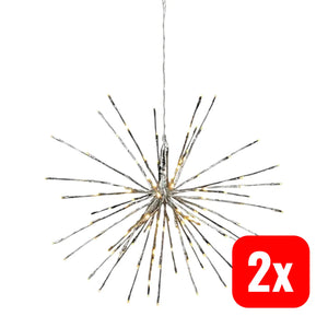 B-Ware Star Trading Dekoleuchte Laterne Dekoration Led Firework Warmweiß 60 Cm 2 Stück