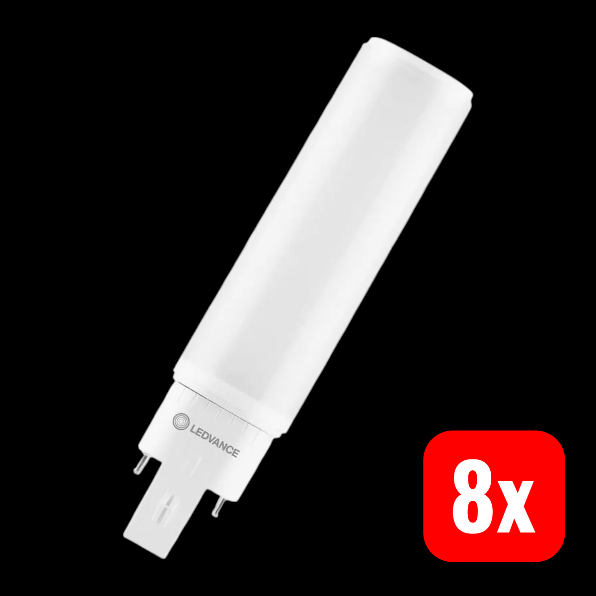 LEDVANCE LED Lampe Röhre Stabform G24q 4 Stift Kaltweiß Weiß 8 STÜCK - 4058075821958