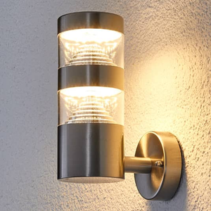 B-Ware Lindby Led Edelstahl Außenwandleuchte Lanea Wandleuchte Lampe Leuchte Gerade 8 W