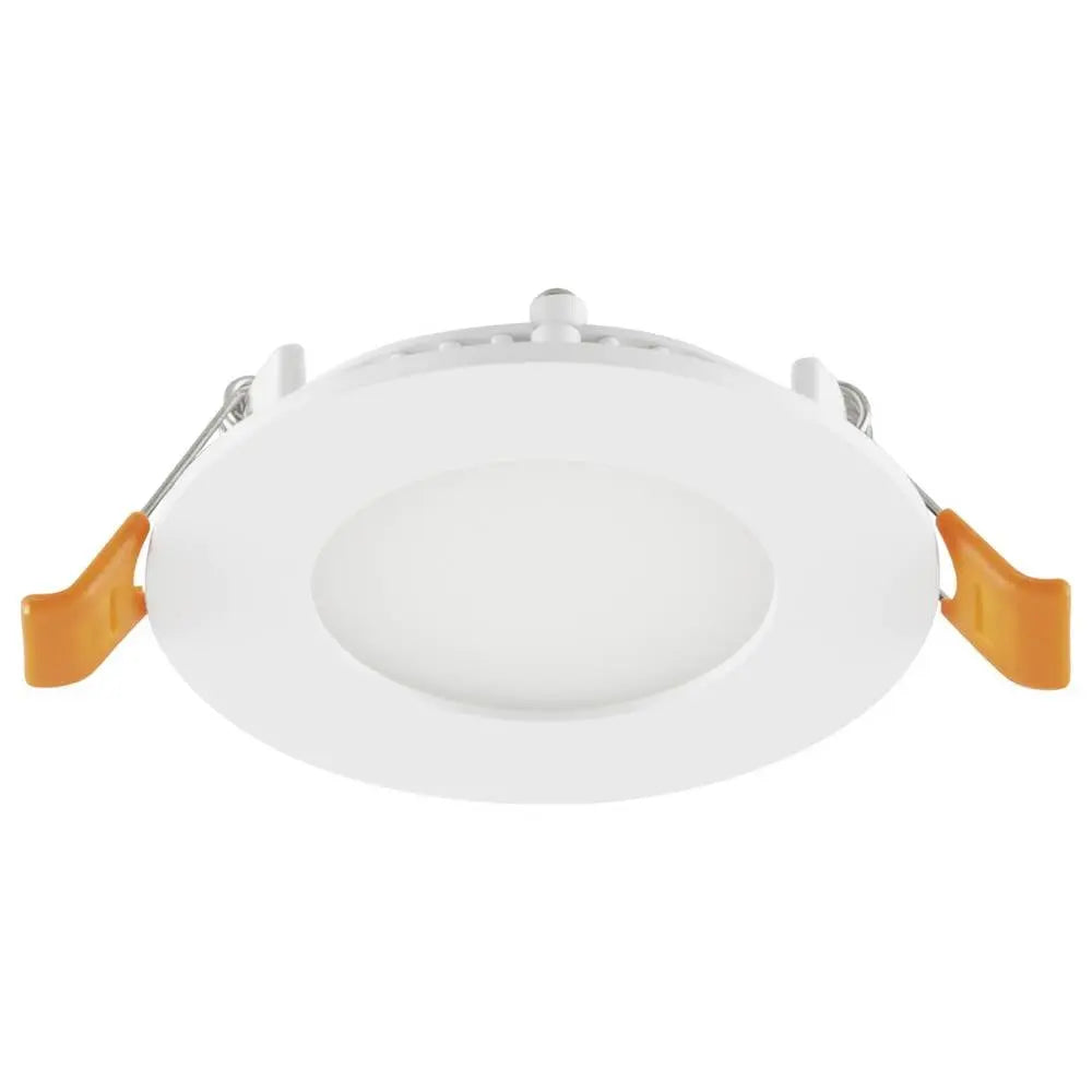 B-Ware Evn Led Einbaupanel Deckenleuchte Panel Warmweiß Weiß Aluminium 5 W 85mm 35 Stück - 4037293017251
