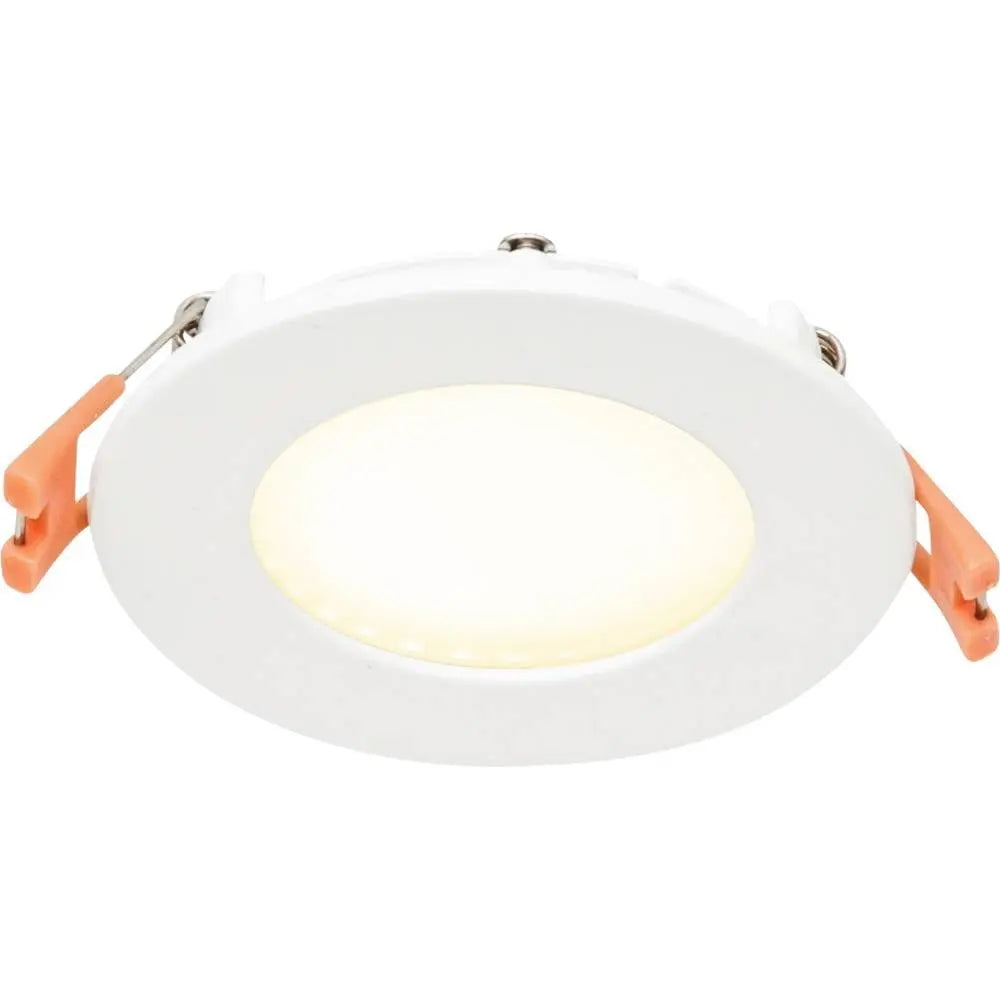 B-Ware Evn Led Einbaupanel Deckenleuchte Panel Warmweiß Weiß Aluminium 5 W 85mm 35 Stück - 4037293017251