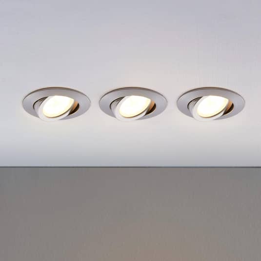 Lindby LED-Einbaustrahler Deckenlampe Deckenlampe Lampe Andrej rund 3er-Set - 4251096520224