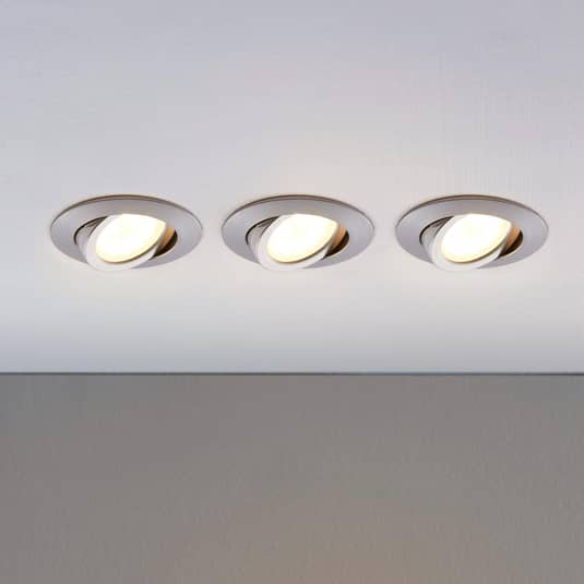 B-Ware Lindby Led Einbaustrahler Deckenlampe Deckenlampe Lampe Andrej Rund 3er Set - 4251096520224