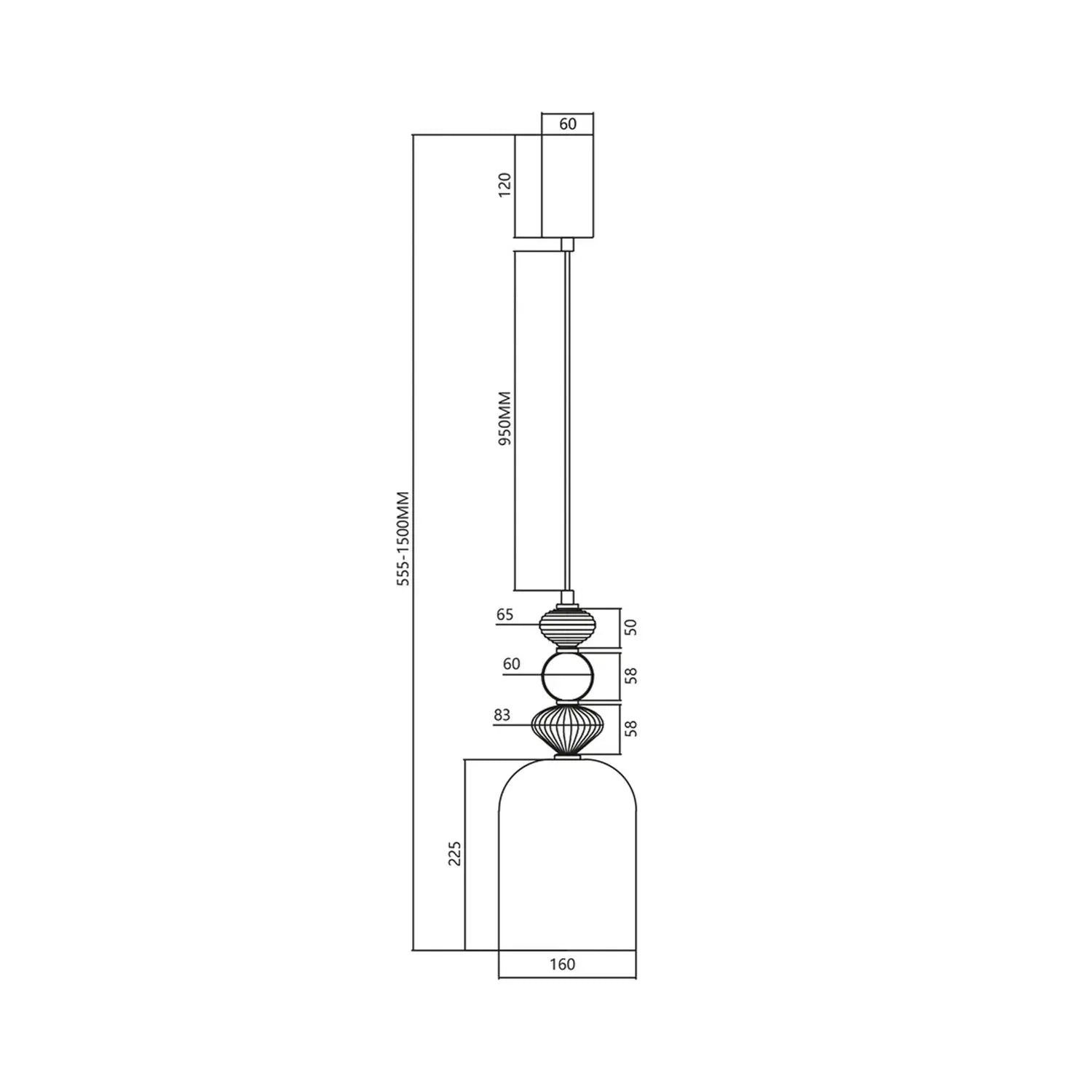 B-Ware Led Hängelampe Arte Lampenschirm Glas Pendelleuchte Rosa ø 16 Cm 12 W - 5902693803577