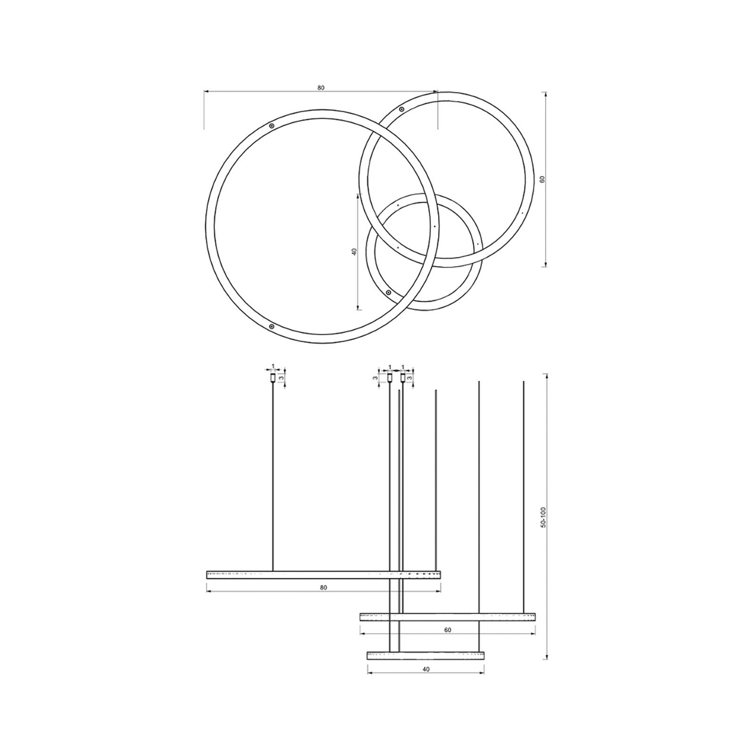 B-Ware Galaxia Led Hängelampe Pendelleuchte Schwarz Kunststoff Metall Wohnzimmerla101 - 5902693787891