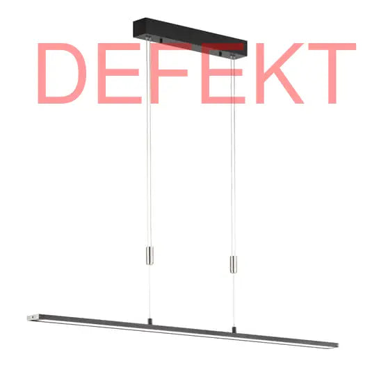D-Ware Fischer & Honsel Pendelleuchte Hängelampe Led Metz Schwarz Sandschwarz Matt 120  - 4003694600156