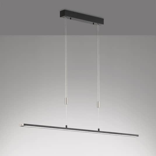 D-Ware Fischer & Honsel Pendelleuchte Hängelampe Led Metz Schwarz Sandschwarz Matt 120  - 4003694600156