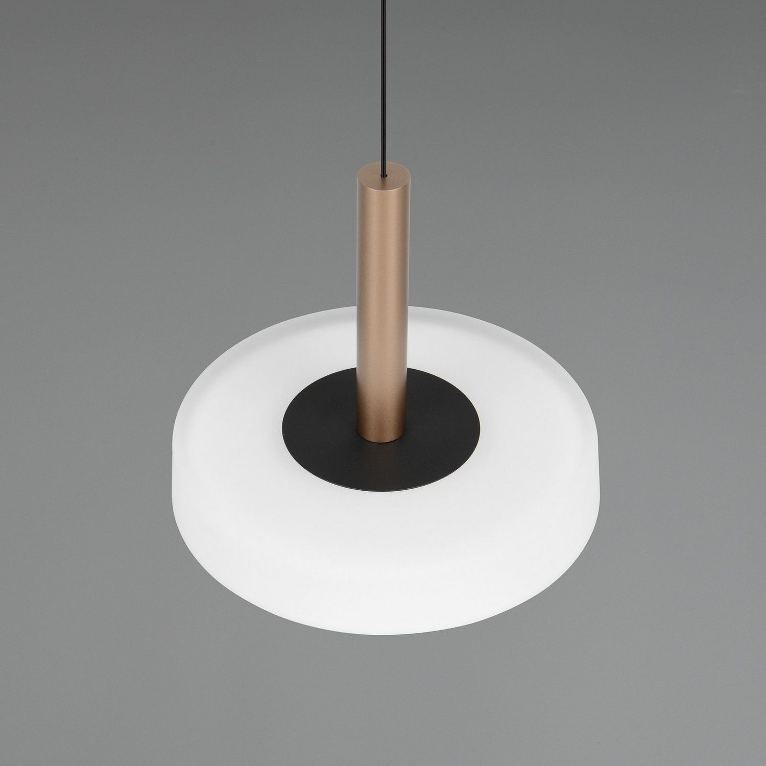 B-Ware Led Hängeleuchte Deckenlampe Celeste Weiß Braun Glas 22 Cm Siehe Text - 4017807627381