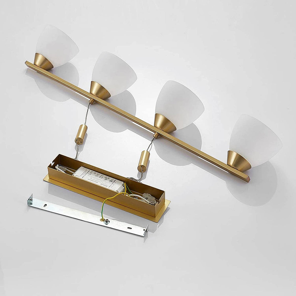 Lindby LED-Hängeleuchte Cersei Deckenlampe Pendelleuchte Lampe Leuchte messing - 4251096560510